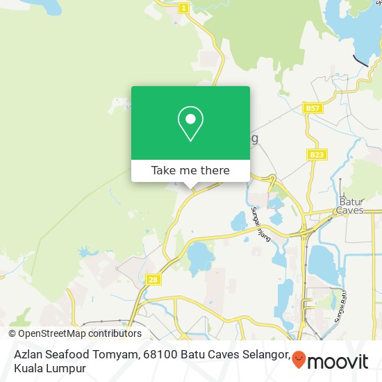 Azlan Seafood Tomyam, 68100 Batu Caves Selangor map