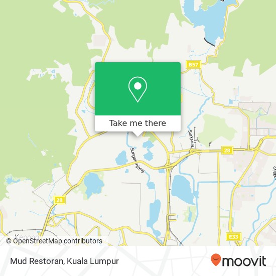 Peta Mud Restoran, Jalan 13 / 2A 68100 Kuala Lumpur Wilayah Persekutuan