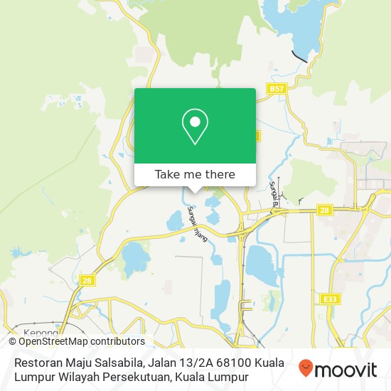 Peta Restoran Maju Salsabila, Jalan 13 / 2A 68100 Kuala Lumpur Wilayah Persekutuan