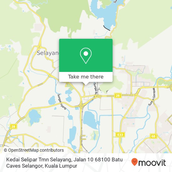 Kedai Selipar Tmn Selayang, Jalan 10 68100 Batu Caves Selangor map