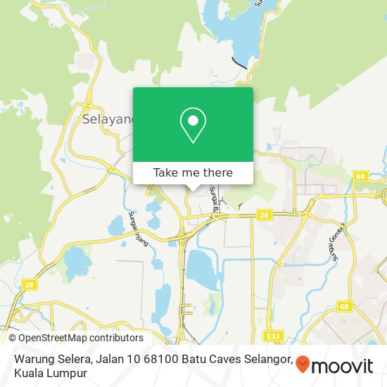 Warung Selera, Jalan 10 68100 Batu Caves Selangor map
