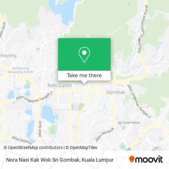 Nora Nasi Kak Wok Sri Gombak map