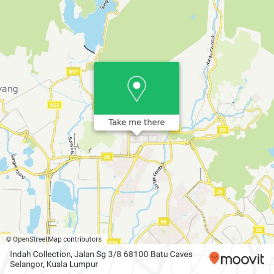 Indah Collection, Jalan Sg 3 / 8 68100 Batu Caves Selangor map