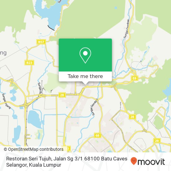 Restoran Seri Tujuh, Jalan Sg 3 / 1 68100 Batu Caves Selangor map