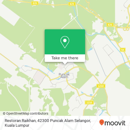 Peta Restoran Raikhan, 42300 Puncak Alam Selangor