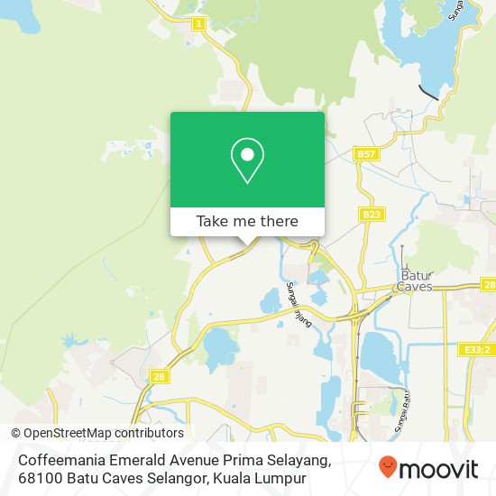 Coffeemania Emerald Avenue Prima Selayang, 68100 Batu Caves Selangor map