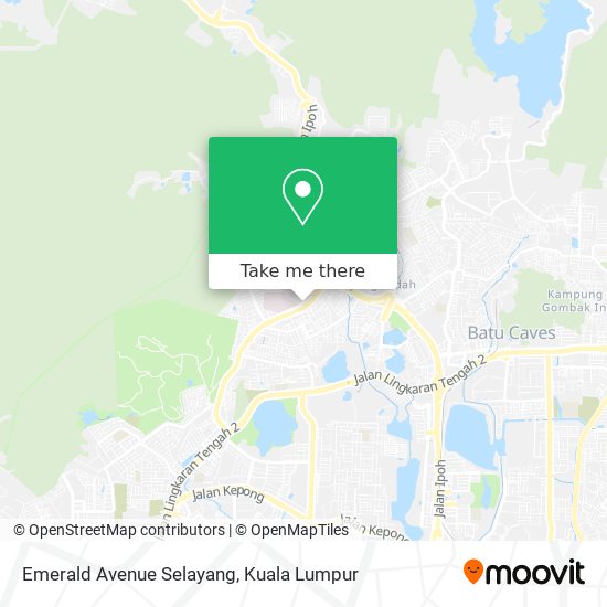 Peta Emerald Avenue Selayang