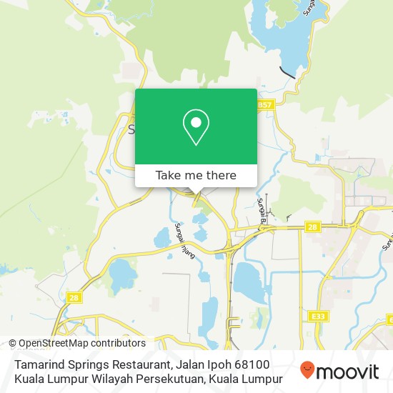 Peta Tamarind Springs Restaurant, Jalan Ipoh 68100 Kuala Lumpur Wilayah Persekutuan