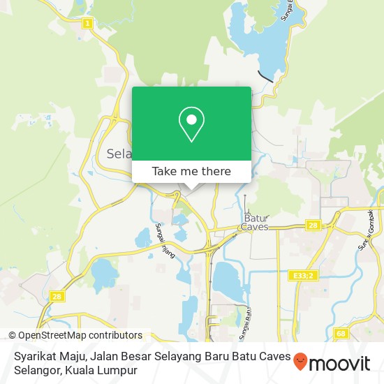 Syarikat Maju, Jalan Besar Selayang Baru Batu Caves Selangor map