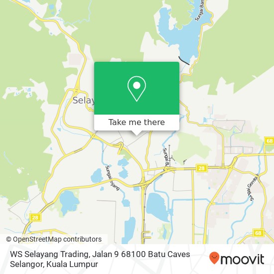 WS Selayang Trading, Jalan 9 68100 Batu Caves Selangor map