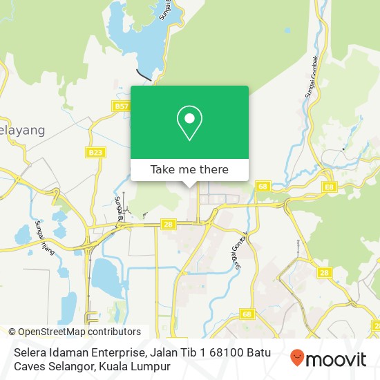 Selera Idaman Enterprise, Jalan Tib 1 68100 Batu Caves Selangor map
