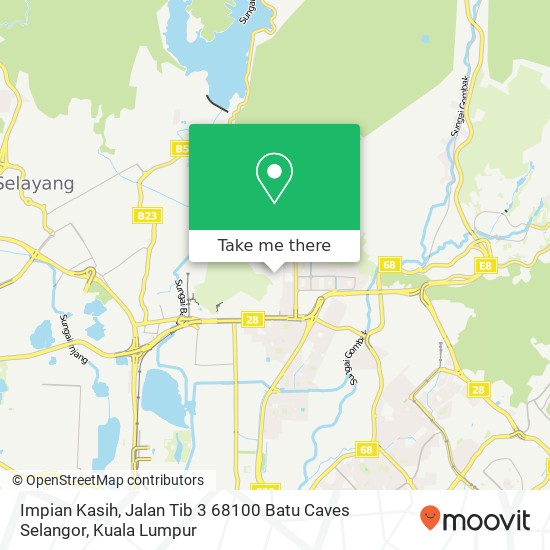 Peta Impian Kasih, Jalan Tib 3 68100 Batu Caves Selangor