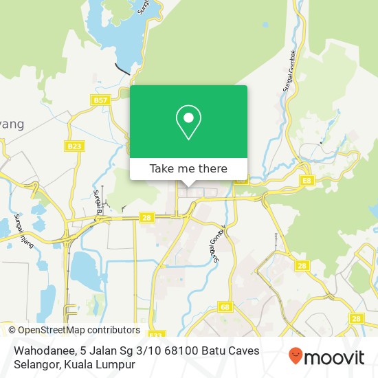 Wahodanee, 5 Jalan Sg 3 / 10 68100 Batu Caves Selangor map