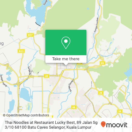 Thai Noodles at Restaurant Lucky Best, 89 Jalan Sg 3 / 10 68100 Batu Caves Selangor map