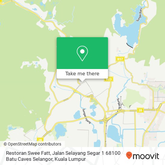 Restoran Swee Fatt, Jalan Selayang Segar 1 68100 Batu Caves Selangor map