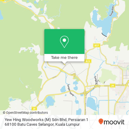 Peta Yew Hing Woodworks (M) Sdn Bhd, Persiaran 1 68100 Batu Caves Selangor