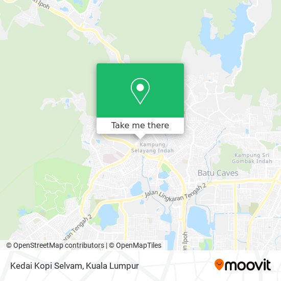 Kedai Kopi Selvam map