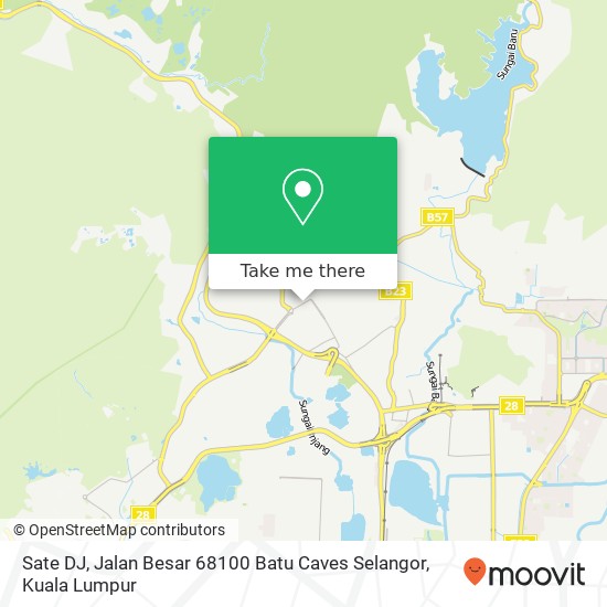 Peta Sate DJ, Jalan Besar 68100 Batu Caves Selangor