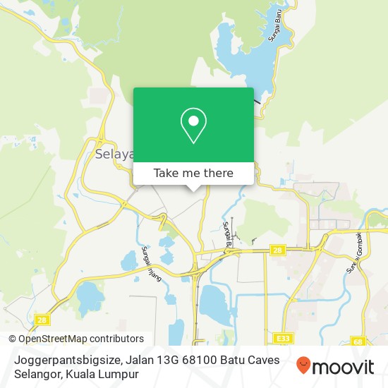 Joggerpantsbigsize, Jalan 13G 68100 Batu Caves Selangor map