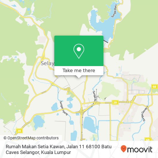 Rumah Makan Setia Kawan, Jalan 11 68100 Batu Caves Selangor map