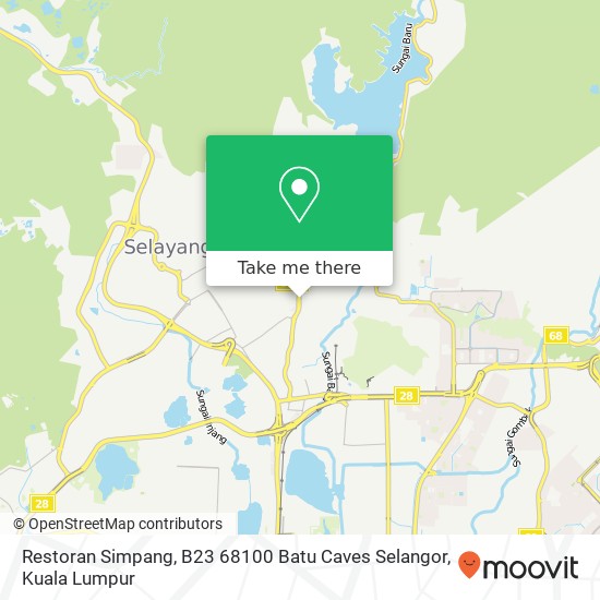 Restoran Simpang, B23 68100 Batu Caves Selangor map