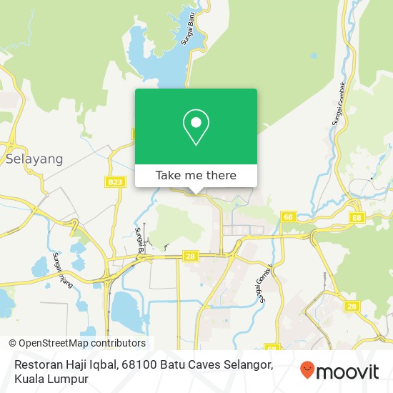 Restoran Haji Iqbal, 68100 Batu Caves Selangor map