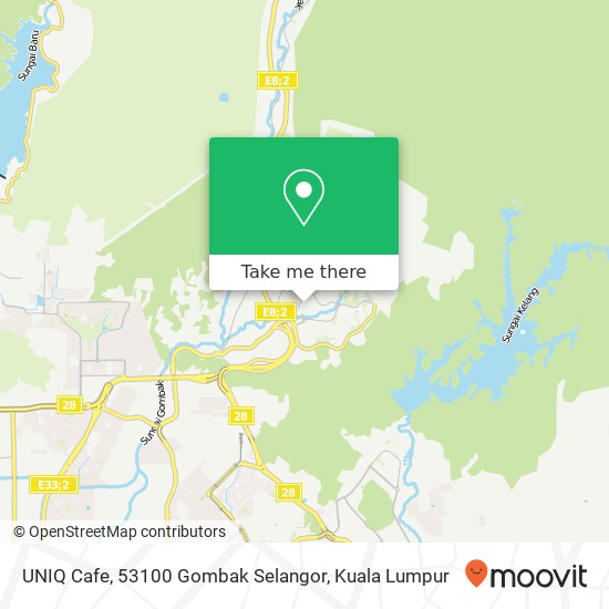 UNIQ Cafe, 53100 Gombak Selangor map