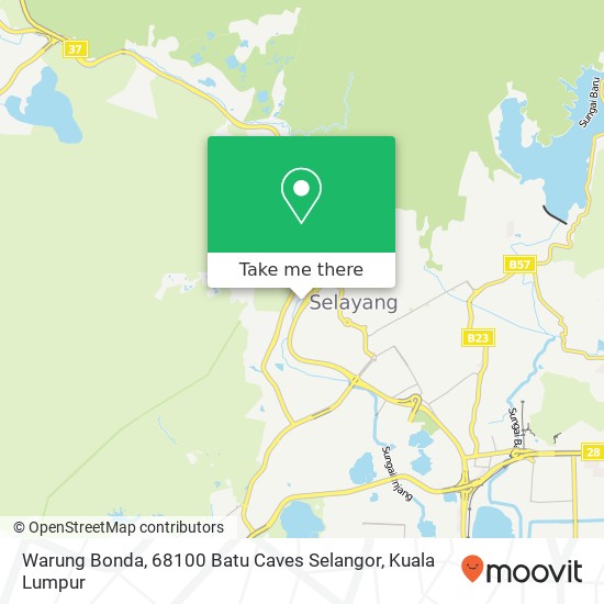 Peta Warung Bonda, 68100 Batu Caves Selangor