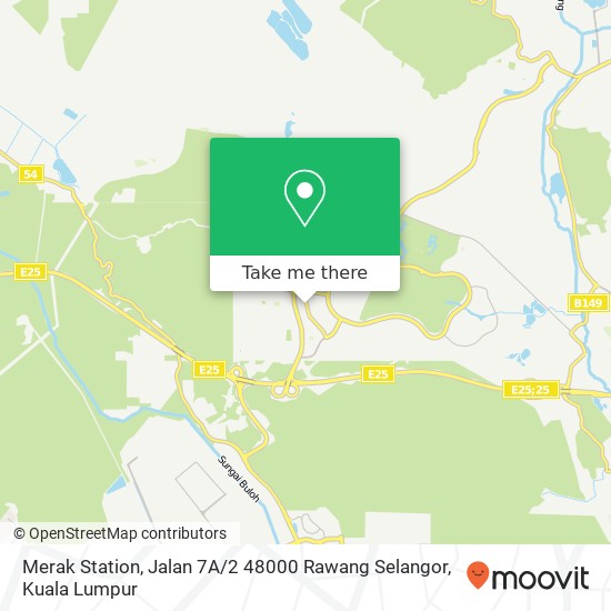 Peta Merak Station, Jalan 7A / 2 48000 Rawang Selangor