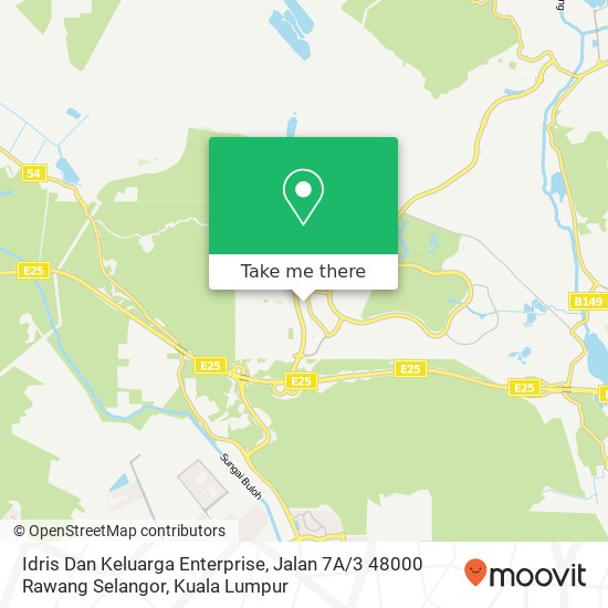 Peta Idris Dan Keluarga Enterprise, Jalan 7A / 3 48000 Rawang Selangor