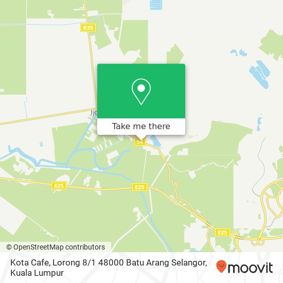 Peta Kota Cafe, Lorong 8 / 1 48000 Batu Arang Selangor