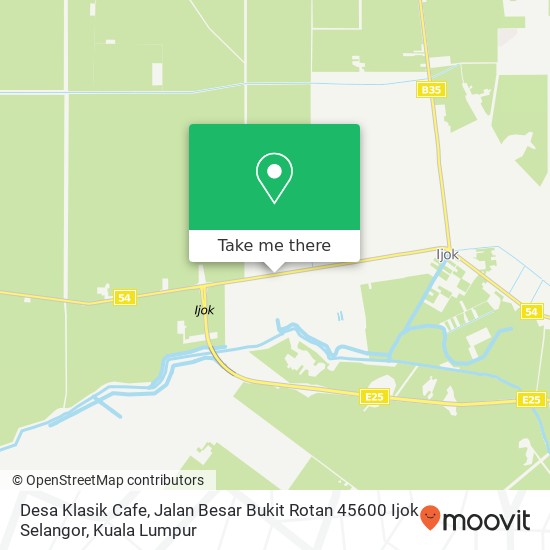 Peta Desa Klasik Cafe, Jalan Besar Bukit Rotan 45600 Ijok Selangor