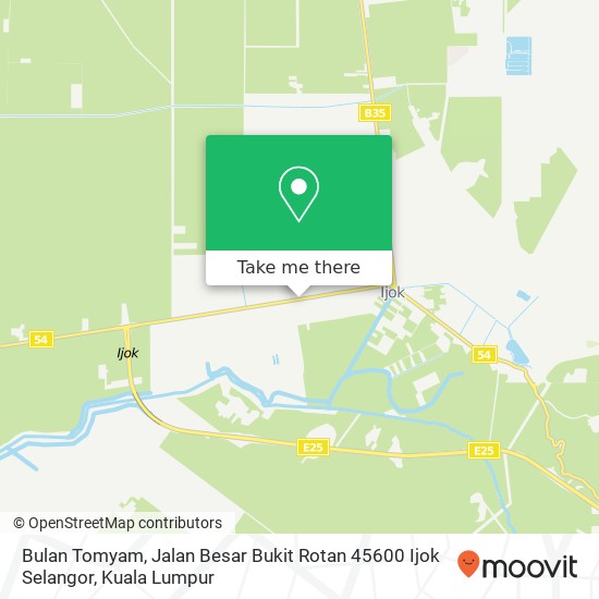 Peta Bulan Tomyam, Jalan Besar Bukit Rotan 45600 Ijok Selangor