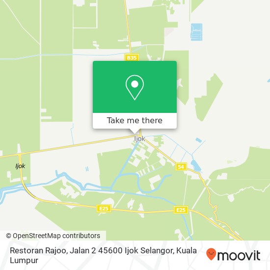 Restoran Rajoo, Jalan 2 45600 Ijok Selangor map