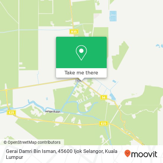 Peta Gerai Damri Bin Isman, 45600 Ijok Selangor