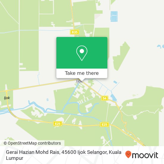 Peta Gerai Hazian Mohd Rais, 45600 Ijok Selangor