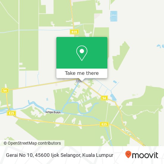 Peta Gerai No 10, 45600 Ijok Selangor
