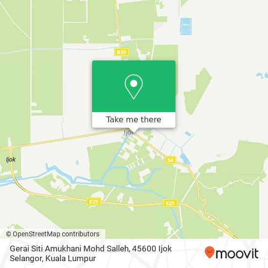 Peta Gerai Siti Amukhani Mohd Salleh, 45600 Ijok Selangor