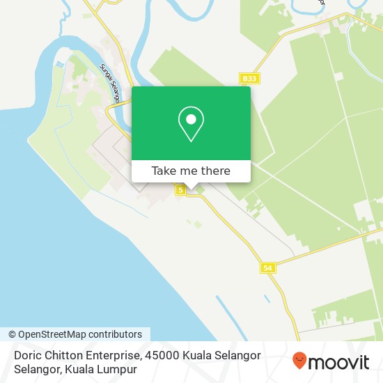 Peta Doric Chitton Enterprise, 45000 Kuala Selangor Selangor