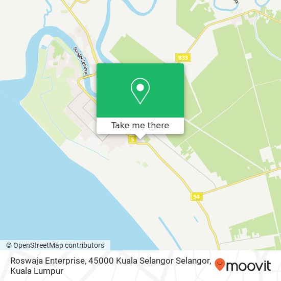 Peta Roswaja Enterprise, 45000 Kuala Selangor Selangor