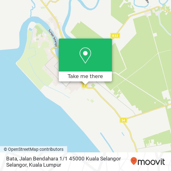 Peta Bata, Jalan Bendahara 1 / 1 45000 Kuala Selangor Selangor