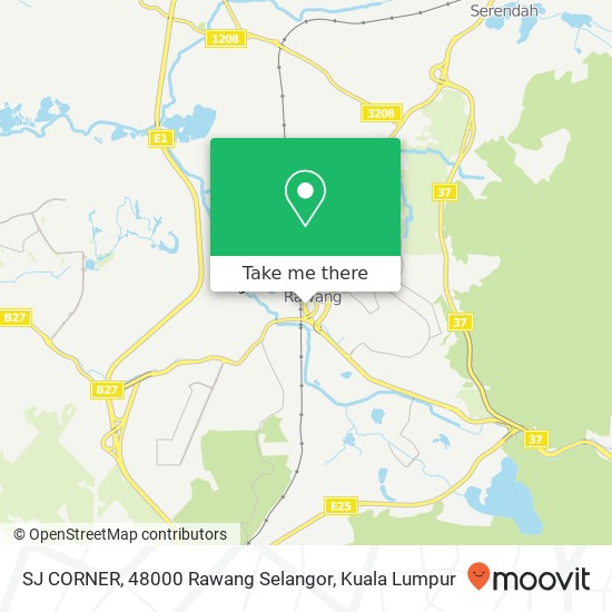 Peta SJ CORNER, 48000 Rawang Selangor