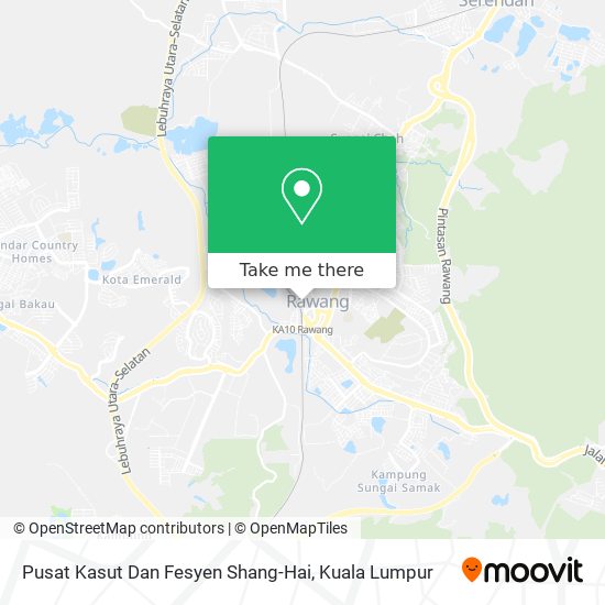 Pusat Kasut Dan Fesyen Shang-Hai map