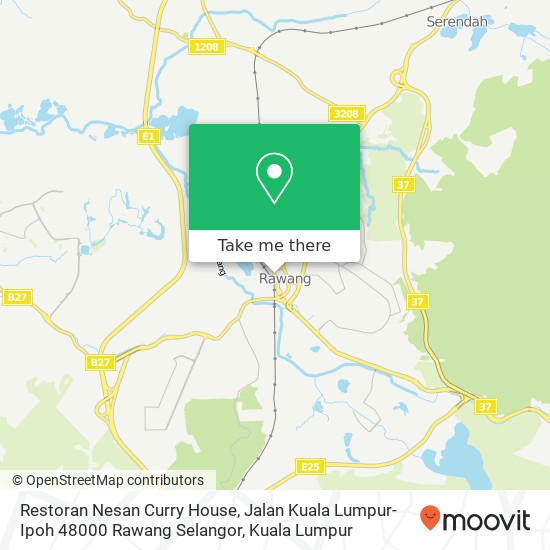Peta Restoran Nesan Curry House, Jalan Kuala Lumpur-Ipoh 48000 Rawang Selangor