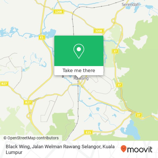 Peta Black Wing, Jalan Welman Rawang Selangor