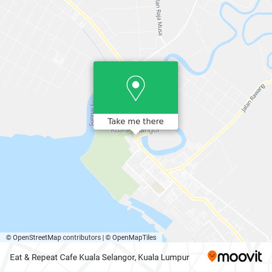 Peta Eat & Repeat Cafe Kuala Selangor