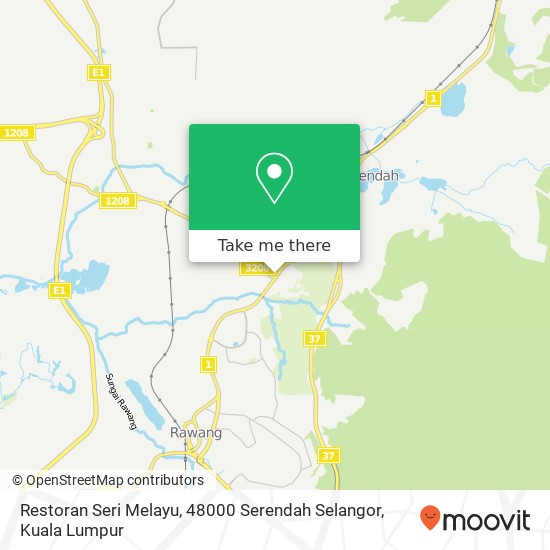 Peta Restoran Seri Melayu, 48000 Serendah Selangor