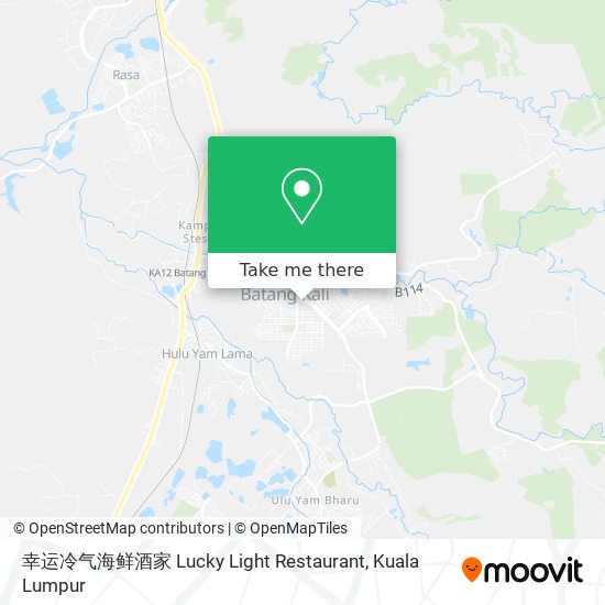 幸运冷气海鲜酒家 Lucky Light Restaurant map