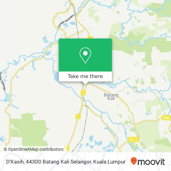 Peta D'Kasih, 44300 Batang Kali Selangor