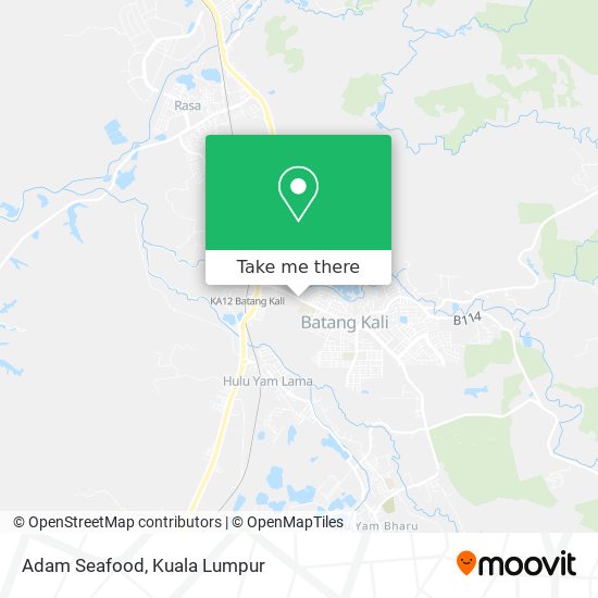 Adam Seafood map